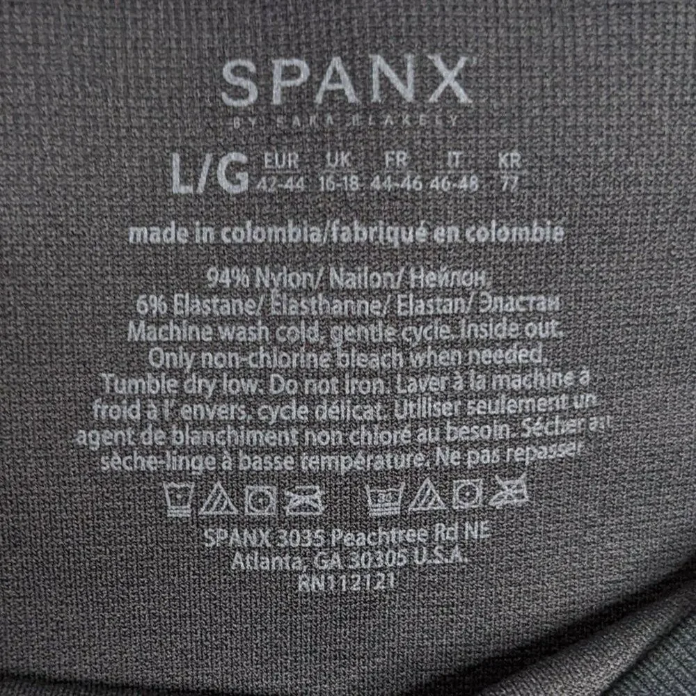 Spanx Camo Print Look at Me Now Cropped Seamless Leggings Size Large - Picture 5 of 7